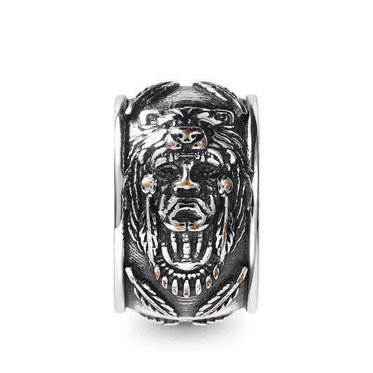 Indian Chiefs Men's Charm Bead Sterling Siver fit Men's Bracelet Jewelry for Men_1