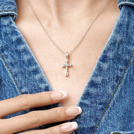 Gnoce "Messiah Jesus" Cross Pendant Dangle Charm_6