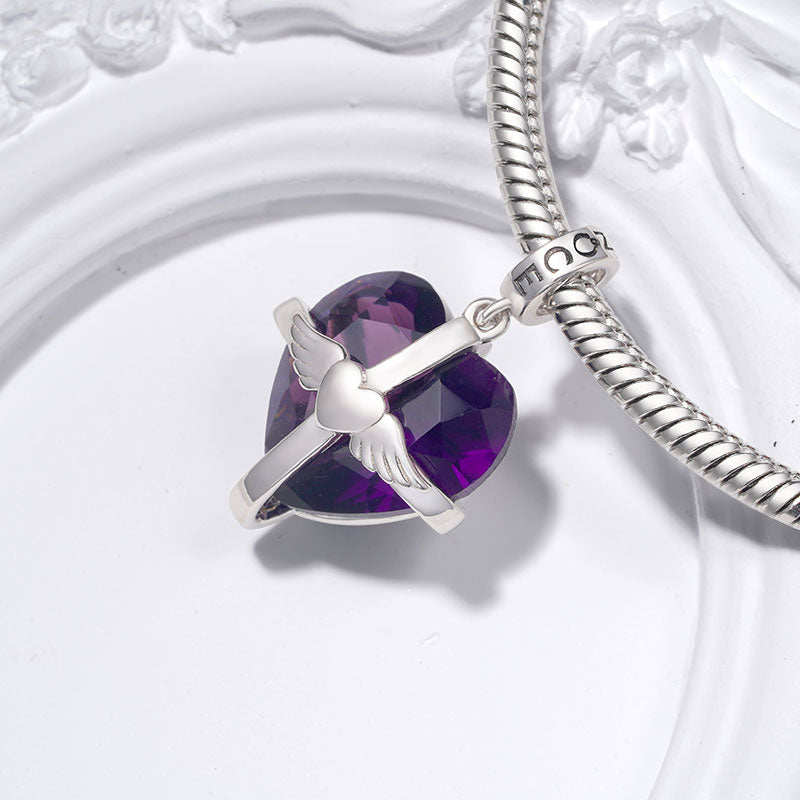 Gnoce Birthstone Love Pendant Dangle Charm_4
