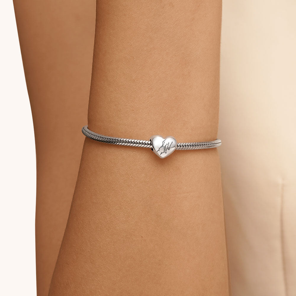 Gnoce "I Love You" Adult-Child Holding Hands Charm_5