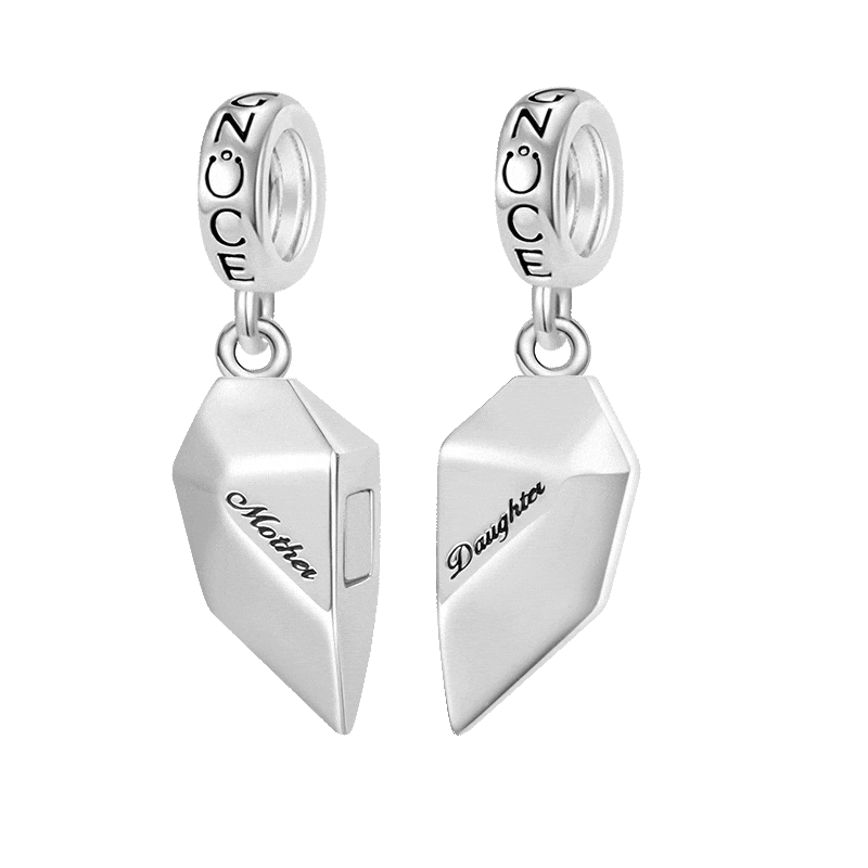 Gnoce Magnet Heart Engravable Pendant Dangle Charm_1