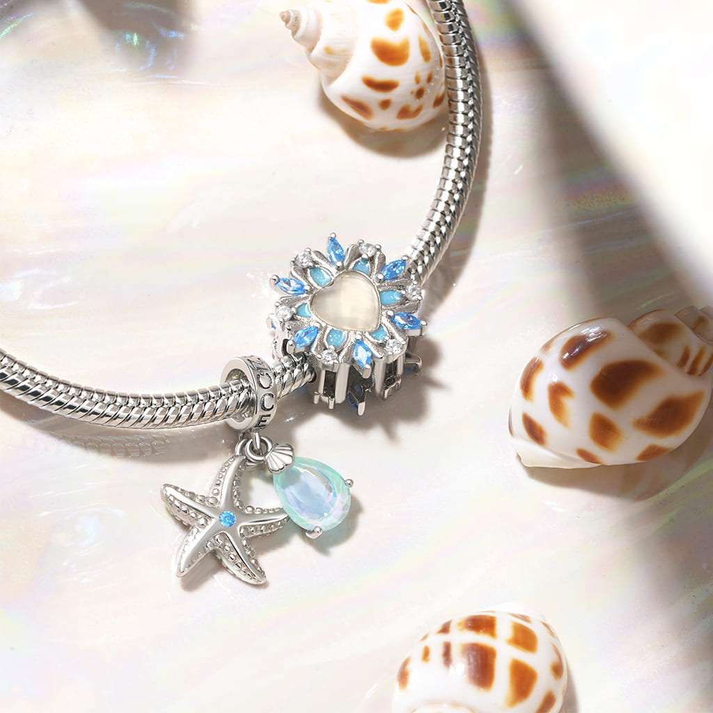 Gnoce Ocean Starfish Pendant Dangle Charm_3