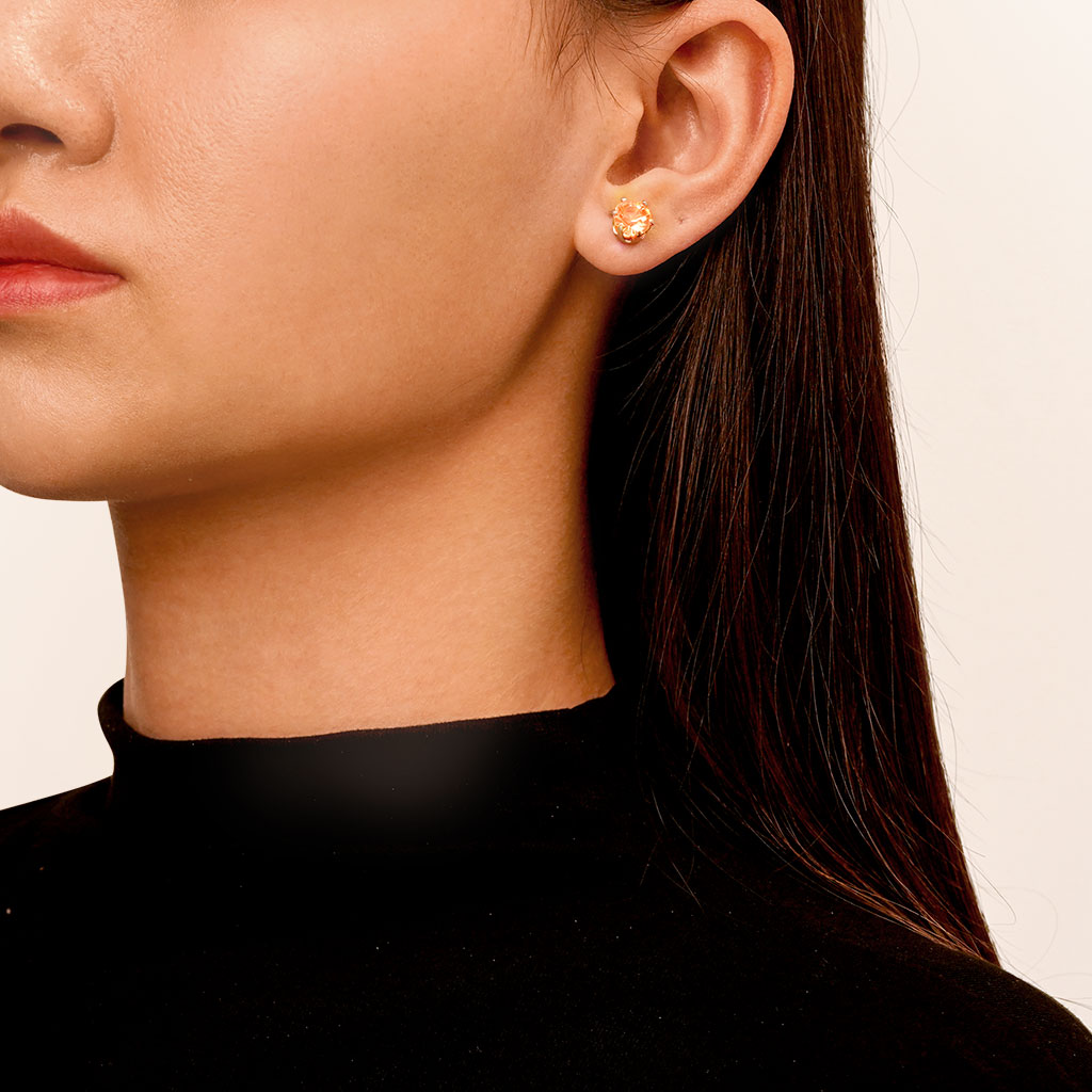 Gnoce Orange Party Light-up LED Stud Earring_6