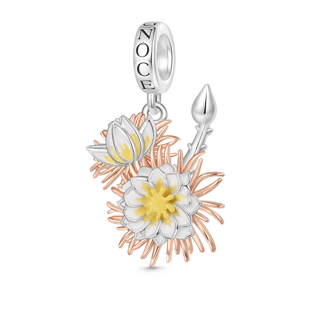 Gnoce Temple of Flora Night-Blowing Cereus Flower Pendant Dangle Charm_1