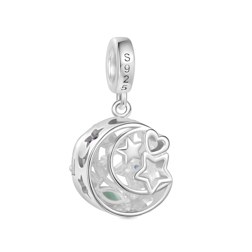 Gnoce Wireless LED Glow Star Moon Pendant Dangle Charm_4