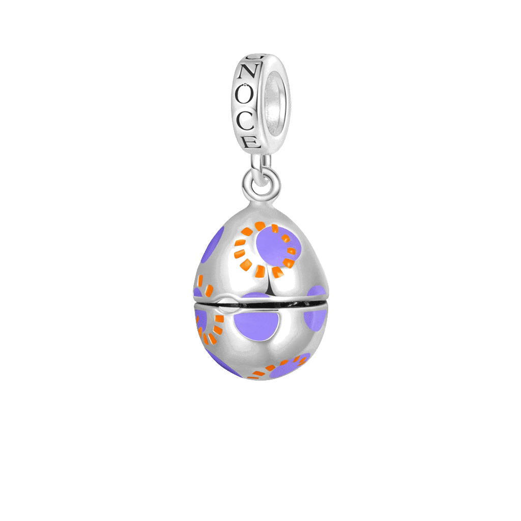 Gnoce Openable Easter Egg-Pocket Black Cat Pendant Dangle Charm_1