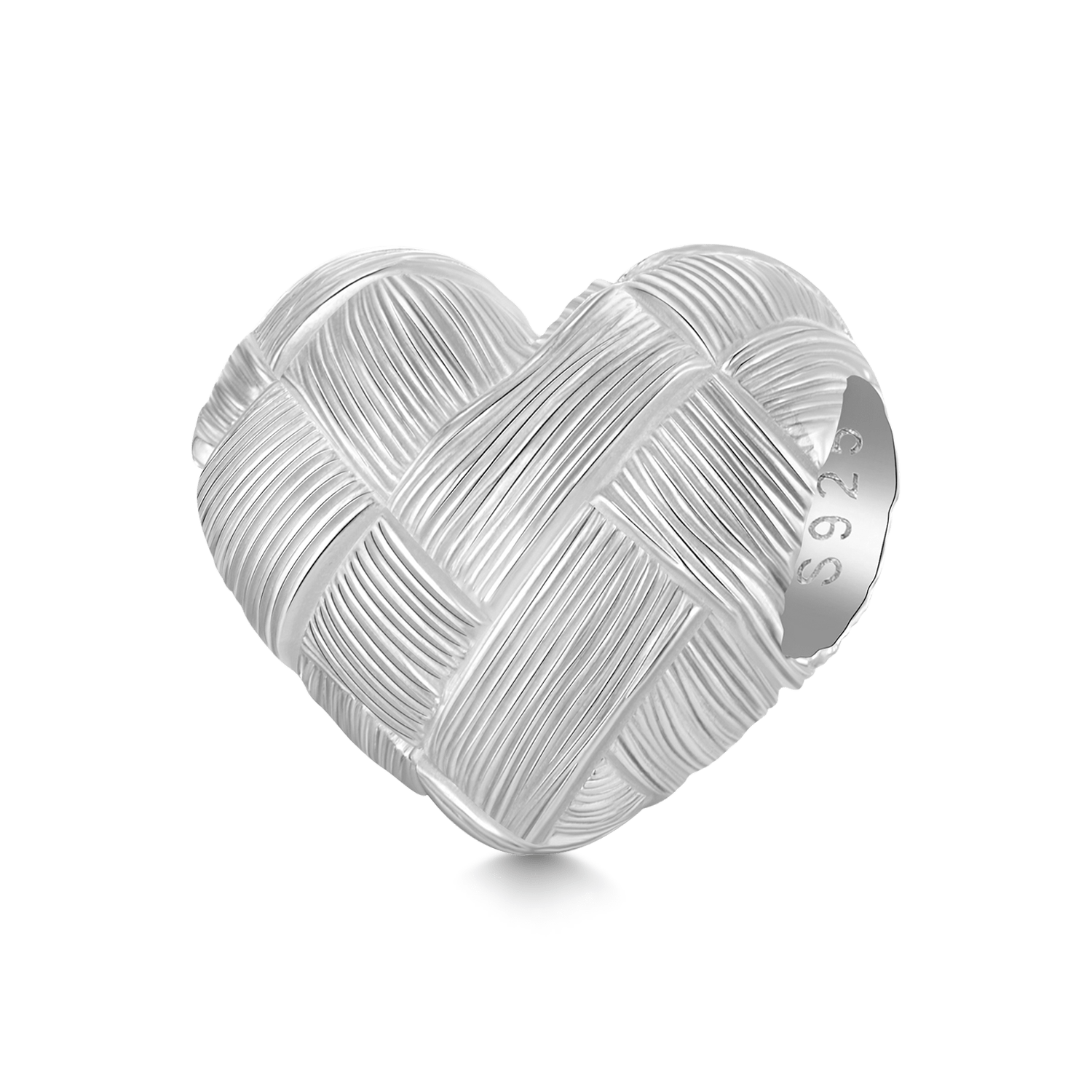 Gnoce Weaving Frosted Heart Charm_1