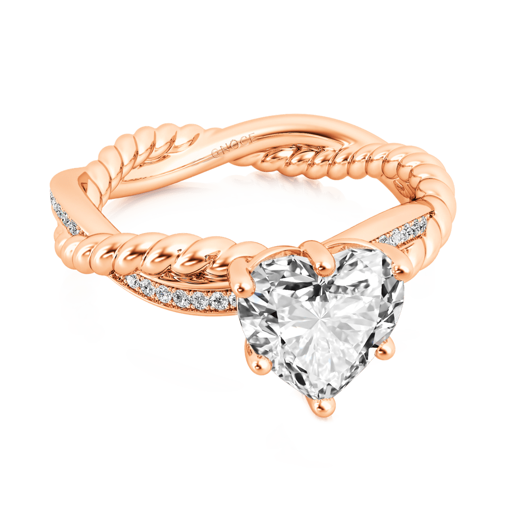 Gnoce Heart Twist Infinity Engagement Ring_2