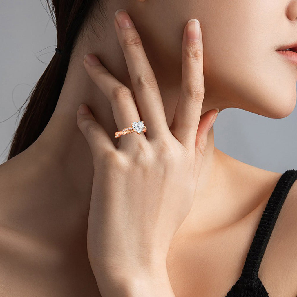 Gnoce Heart Twist Infinity Engagement Ring_6