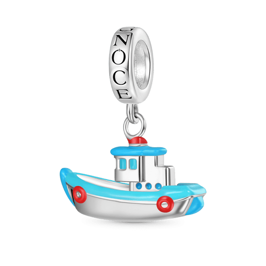 Gnoce Miniature Fishing Boat Pendant Dangle Charm_1