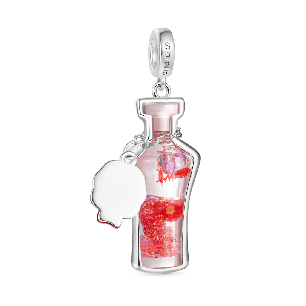 Gnoce Saw Billy the Puppet Glow-in-the-Dark Glass Potion Pendant Dangle Charm_3